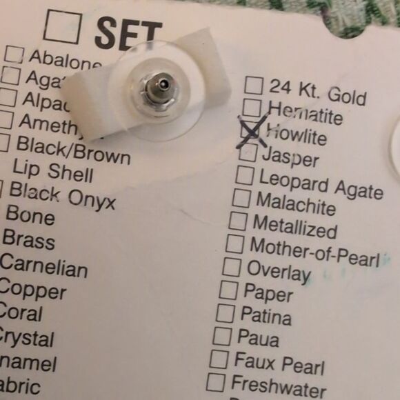 Vintage Karla Jordan Turquoise blue Howling beaded boho earrings NWT‎ - Picture 4 of 7